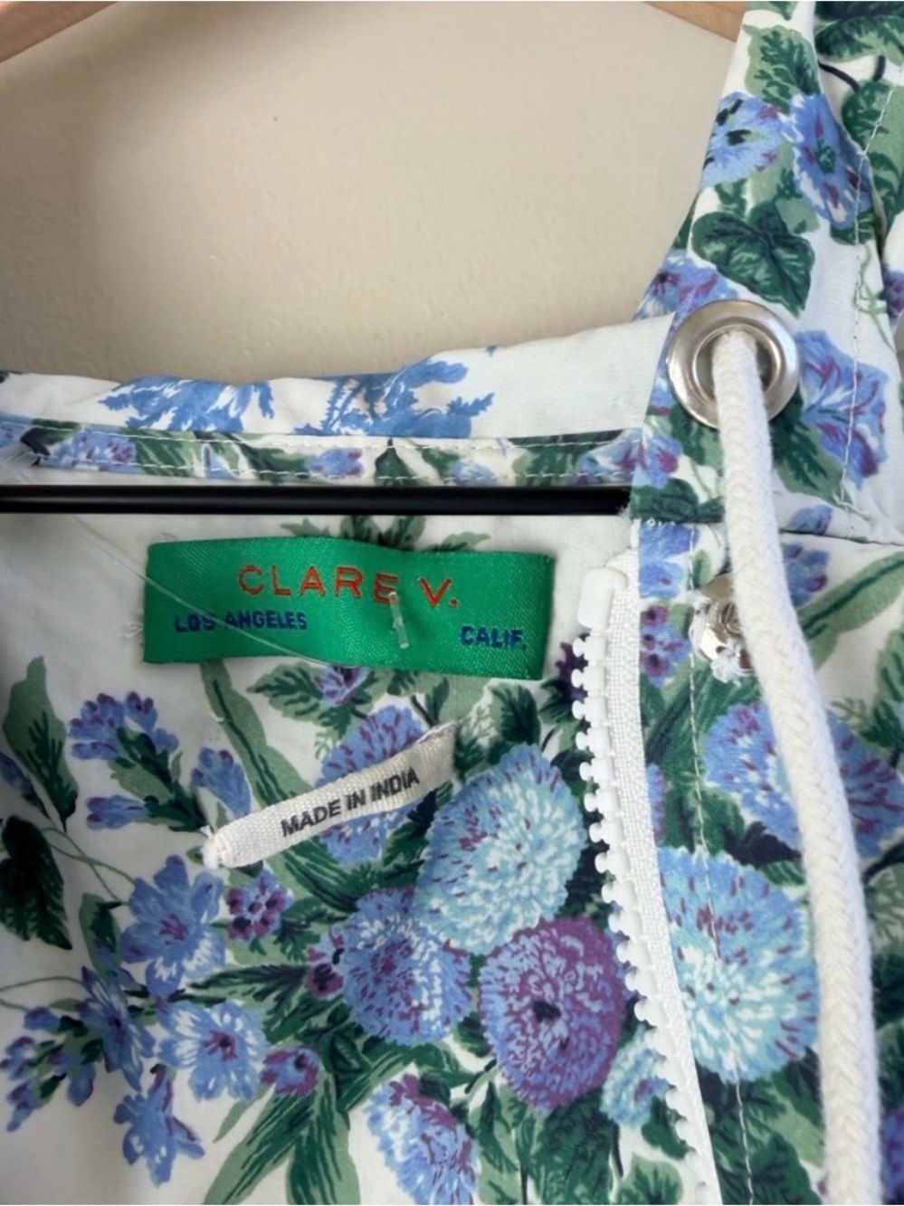 Clare V Theo Anorak - Blue Floral Stripe / M/L
Originally $325 - Picture 3 of 5